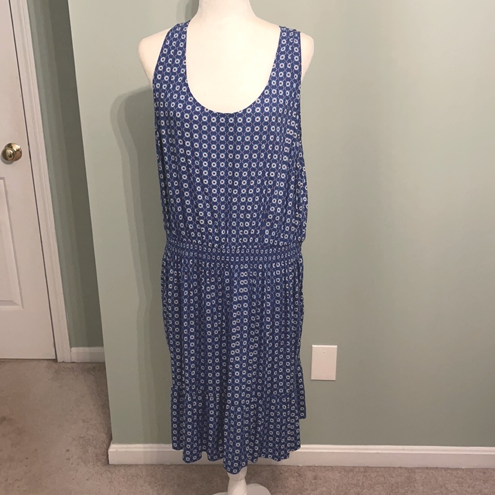 Blue, Daisy printed dress, Gap XXL